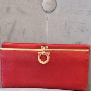 Red Salvatore Ferragamo Wallet
